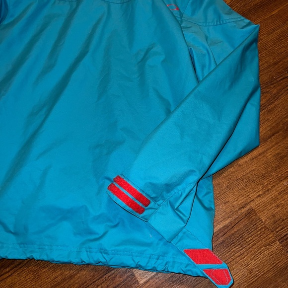 Oakley Teal Blue & Red Ski Snowboard Zip Up Hooded  Winter Jacket Size M RARE - Picture 10 of 15